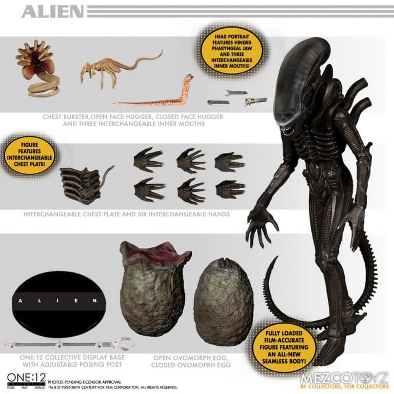 Alien figurine 1/12 Alien 18 cm - La Quatrième Dimension
